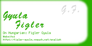 gyula figler business card